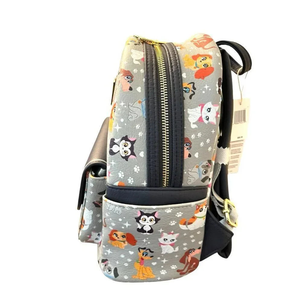 Disney Parks Pets Cats Dogs Pluto Marie Backpack Bag Loungefly Hard Tag NWT New